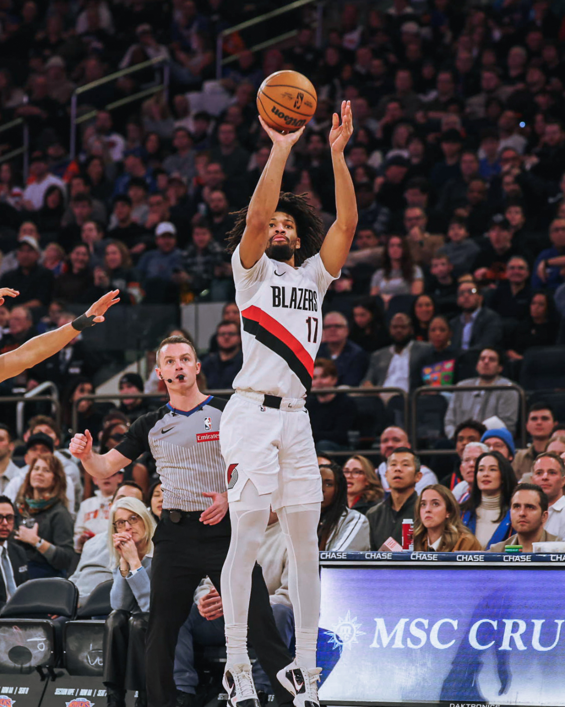 欧冠球队排名-杨瀚森无得分开拓者不敌尼克斯4连败，布伦森26分唐斯14分20板